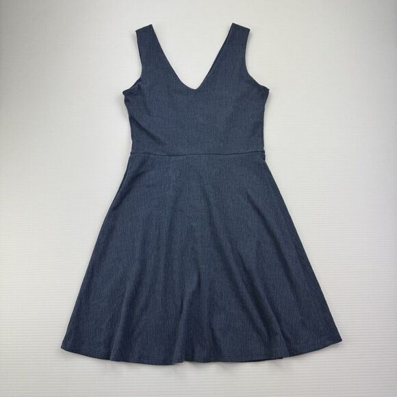 Fortune & Ivy Blue Button Front Dress Small Y2K Indie Retro Festival Minimalist - Picture 4 of 7